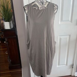 Eileen Fisher Nwt Sleeveless Gray Dress